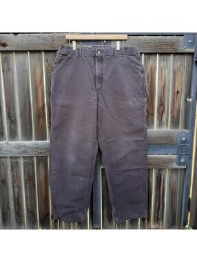 Vintage Carhartt Brown Canvas Pant's Men's Size 38 Waist
